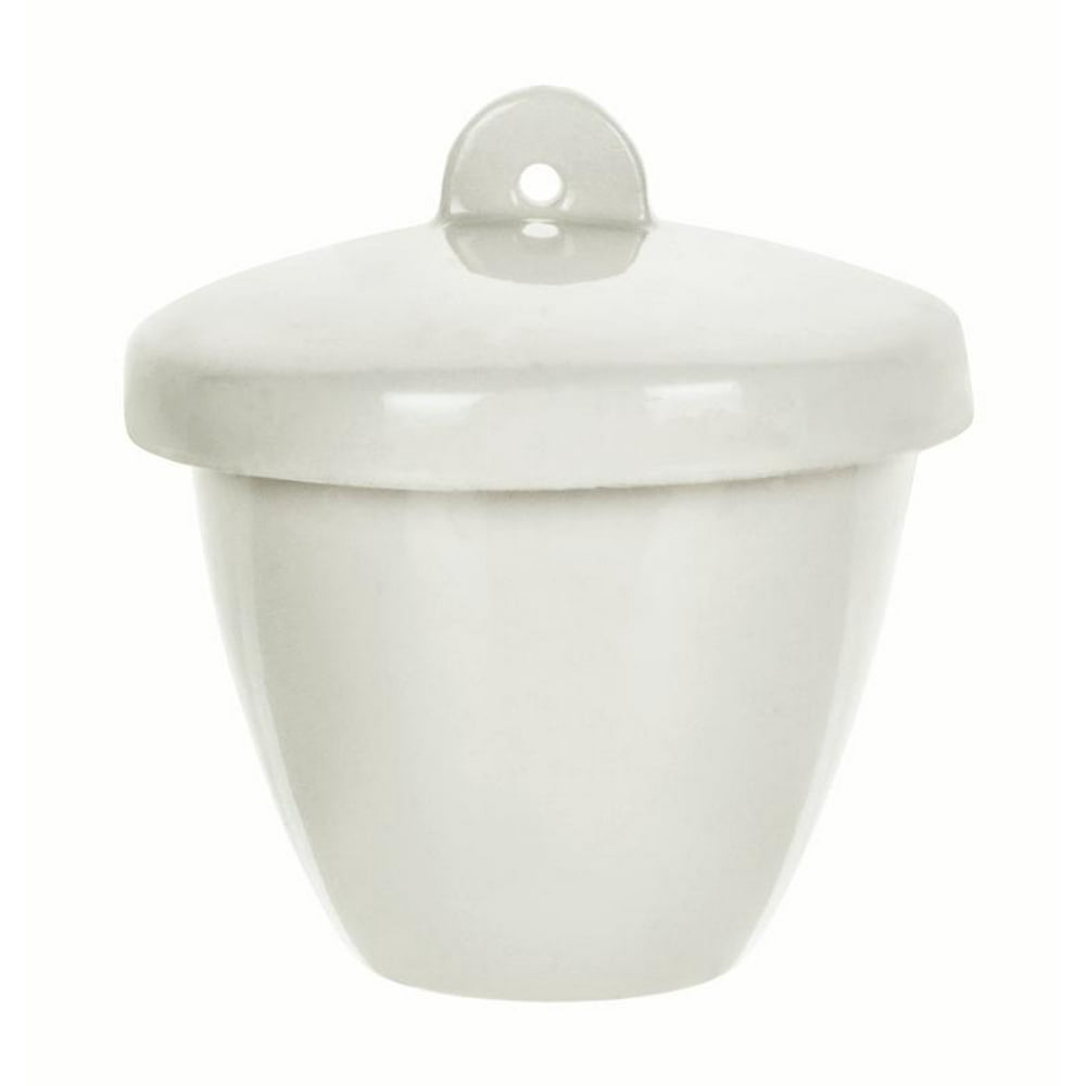 Porcelain Crucible with Lid, Tall Form, 50ml Capacity Eisco Labs