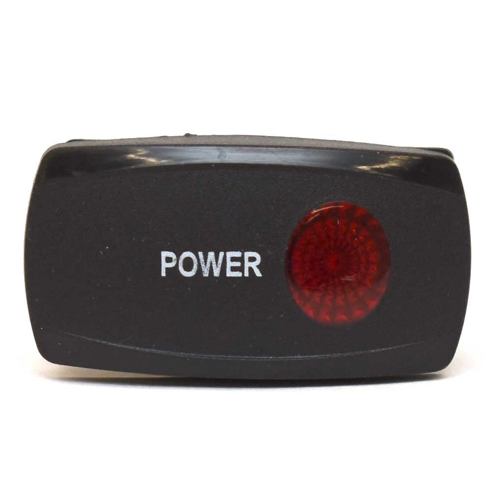 Carling On/Off Contura V Boat Rocker Switch | Power 3-Spade 12V Lit