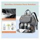 thumbnail image 4 of Pañalera Mochila Bebe 30l Malubero Gris, 4 of 5