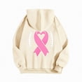 thumbnail image 6 of Towmus Sequin Football Sweatshirt for Women Pink Ribbon Long Sleeve Cute Graphic Drop Shoulder Pullover Tops Hoodie Sweatshirts, 6 of 8