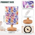 thumbnail image 3 of Bedside Desk Lamp LED Bulb Night Light USB Power Fabric Lampshade Table Lamps Watercolor Leaves, 3 of 7