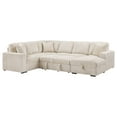 thumbnail image 4 of Devonshire Sleeper Sectional Sofa Storage Chaise Camel, 4 of 18