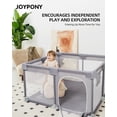 thumbnail image 3 of Joypony Extra Large Baby Playpen - Babies and Toddlers Playard and Activity Center (50x50x27 inch), 3 of 7