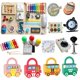 thumbnail image 1 of Busy Board Montessori Baby Toys Learning Basic Skills Fine Motor Training Latch Lock Toys Toddler Cognition Sensory Toy heqiyong LED, 1 of 2