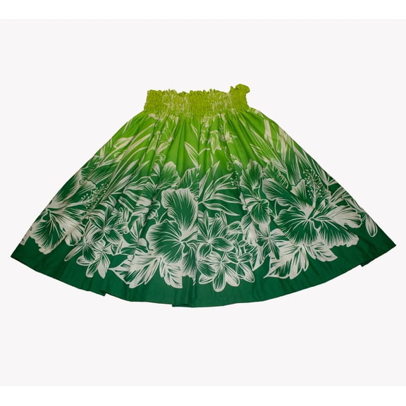 Hawaiian Pa'u Hula Skirt, Hawaii Hula Dance Skirts For Women, Green Color