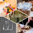 thumbnail image 5 of Efavormart 24 Pack Silver 7" Disposable Plastic Cutlery Set Classic Crystal Design Disposable Flatware, 5 of 11