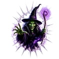 thumbnail image 4 of Clearance! Spooky Witch Halloween Window Decals,Break - Through Style Removable Glass Clings,Pumpkin Ghost Witch Stickers For Indoor Halloween Party Decor,11.81in, 4 of 6