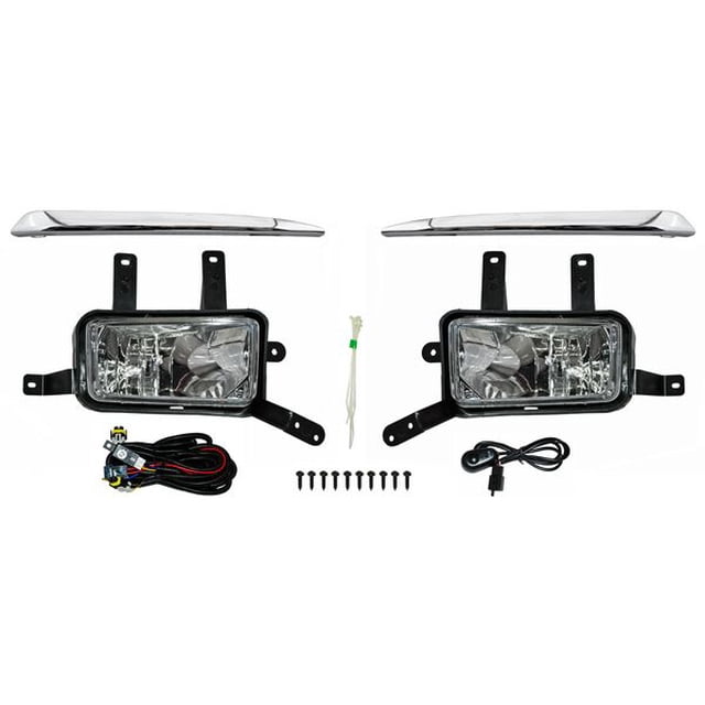 Par Faros Niebla Tahoe 2015 A 2017 Chevrolet C/Mold Crom Genérica .