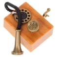 thumbnail image 4 of KAKOWELY Mini teléfono para casa de muñecas, modelo en miniatura, teléfono vintage, muebles decorativos para casa de muñecas, 4 of 4