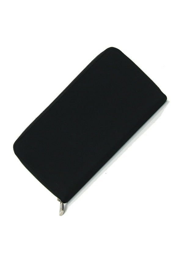 Pre-Owned Dunhill Round Long Wallet Black Nylon Canvas Leather Men's Travel Case dunhill