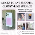 thumbnail image 3 of czcpp-2.0 Removable and Reusable Adhesive, Silicone Suction Phone Mount, iPhone and Android Phone Accessory, Hands-Free Mirror Phone Holder, TikTok Videos, Sticky Grip, Patented (Lavender Fizz), 3 of 4