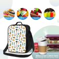 thumbnail image 5 of Hirioo Colorful Insects for Insulated Lunch Bag with Adjustable Shoulder Strap for Work, School, Travel and Picnics, Leakproof and Eco-Friendly, 5 of 8