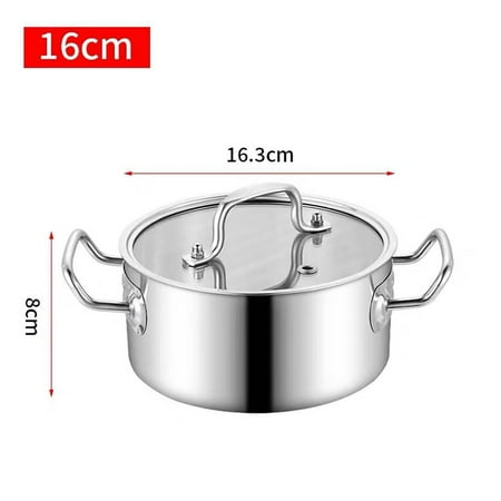 

Indoor small hot pot thickened stainless steel single small hot pot