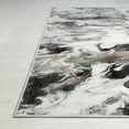 thumbnail image 4 of Abani Regal Collection Area Rug Mid Century Modern Bedroom Living Room Decor Floor Rug 5 x 8 Grey Black, 4 of 12