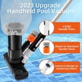 thumbnail image 3 of Pool Vacuum Jet Cleaner Cleaning Kit Professional Durable Suction Head and Mesh Bag for SPA Pond Fountain-EU,1 x Quick connector 4 x Section Pole 1 x Scrub Brushes 1 x Leaf Bag,Black, 3 of 7