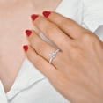 thumbnail image 3 of TimeLe$$ Classics Women's 1.50 Carat Round Cut Natural Diamond Solitaire Engagement Ring in 14K White Gold 6 Prong (Ring Size: 8), 3 of 5