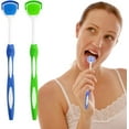 thumbnail image 3 of Tongue Brush, Tongue Scraper, Tongue Cleaner, Tongue Scraper Brush, Tongue Scraper Cleaner, Tongue Brushes, Helps Fight Bad Breath, 5 Tongue Scrapers, 5 Packs, 3 of 8