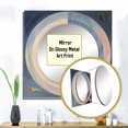 thumbnail image 3 of Designart "Universal Flourishing Pastel Accordance II" Abstract Spirals Beige Large Square Mirror - Square Bedroom Mirror Printed Wall Decor - Transitional Square Printed Wall Mirror Art, 3 of 5