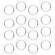 thumbnail image 2 of 1 juego 20 piezas 3 cm Anillos de carpeta Anillos de archivo de libro de hojas sueltas Anillos de libro de fotos DIY Llaveros (plata), 2 of 6