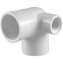 Charlotte Pipe PVC 02520 0600ha Side Outlet Elbow, White