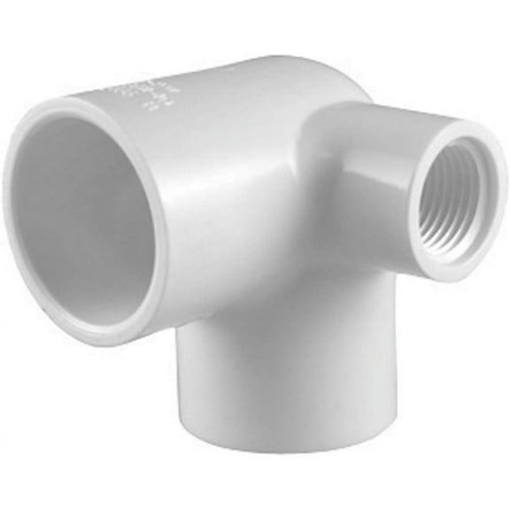 Charlotte Pipe PVC 02520 0600ha Side Outlet Elbow, White