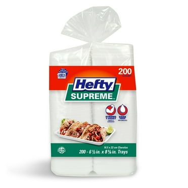 Hefty® Supreme™ Charola Trays 200 ct Bag