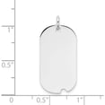 thumbnail image 3 of 14K White Gold Plain .013 Gauge Engravable Dog Tag With Notch Disc (28 X 13) Made In United States xwm597/13, 3 of 5