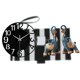 thumbnail image 2 of Reloj de pared grande,Reloj de pared acrílico silencioso de estilo moderno.,Reloj de pared grande de oficina,silencioso,fácil de leer y sencillo.,Figura de elefante,Figuras de, 2 of 8