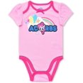 thumbnail image 5 of My Little Pony Rainbow Dash, Fluttershy and Twilight Sparkle Girls 5 Pack Mix of Character and Roleplay Onesies, Newborn, 5 of 6