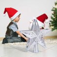 thumbnail image 3 of GHSDFBB Christmas Tree Topper with 3D Glitter Adjustable Rotating White Snowflake Projector Lights,Lighted Star Christmas Tree Topper for Christmas Tree Decorations (Silver), 3 of 7