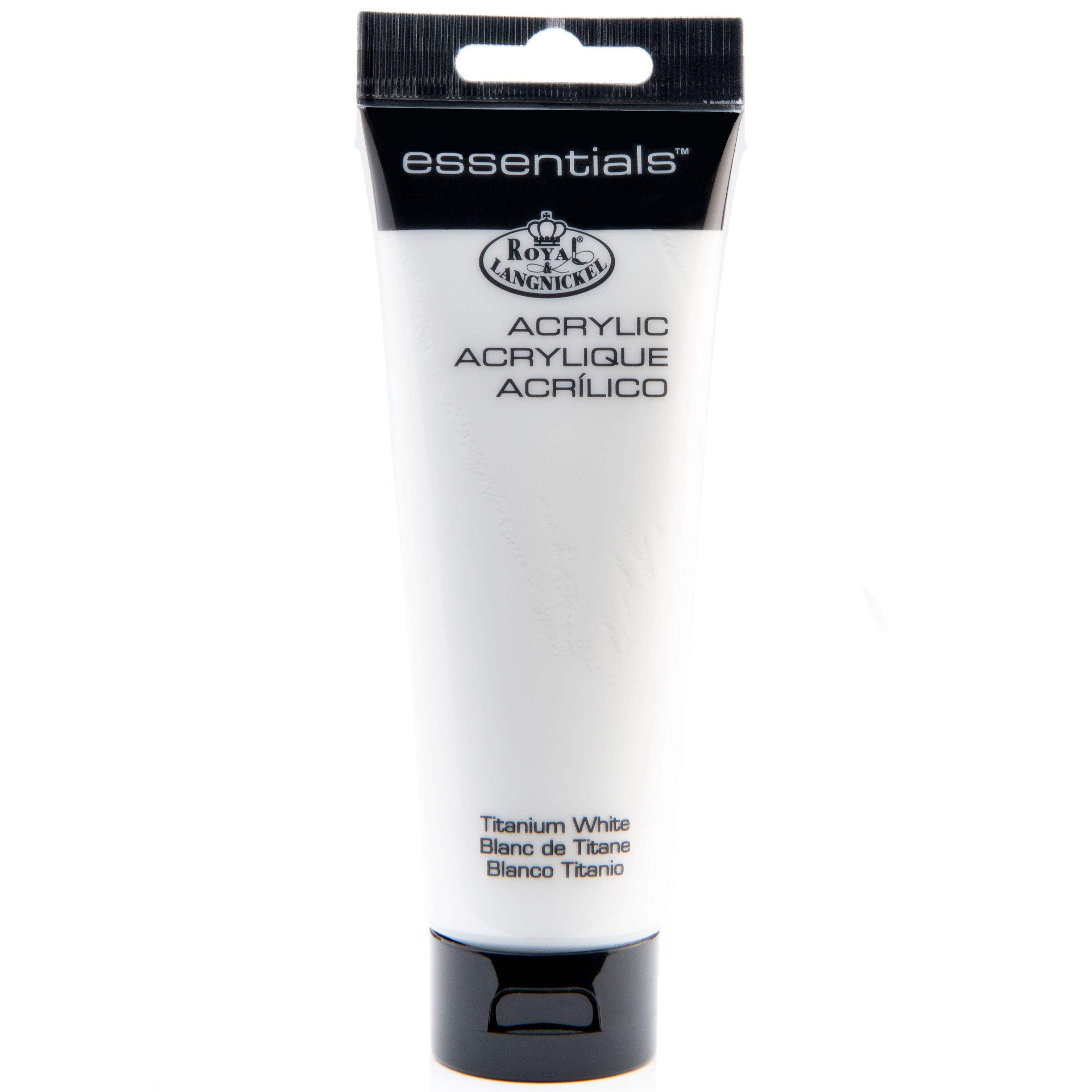 (3 pack) Royal & Langnickel Essentials 120ml Titanium White Artist Acrylic Paint