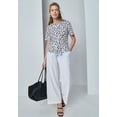 thumbnail image 4 of Jessica London Women's Plus Size Stretch Crepe Tie Waist Top, 4 of 4