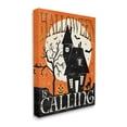 thumbnail image 3 of Stupell Industries Halloween Is Calling Haunted House Graphic Art Gallery Wrapped Canvas Print Wall Art, Design by Veronique Charron, 3 of 7