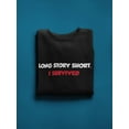 thumbnail image 3 of Long Story Short. Sweatshirt Men -GoatDeals Designs, Male Large, 3 of 4