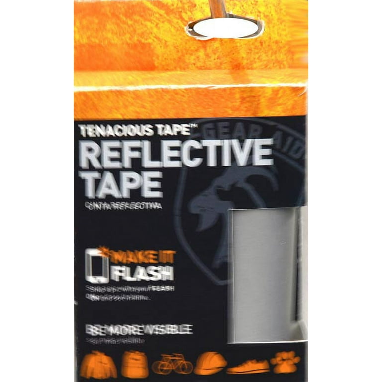 Gear Aid Tenacious Tape Reflective Fabric Peel & Stick Tape 20in x 3in Roll