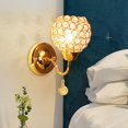 thumbnail image 6 of wall of crystal Sconces, Modern Sconces ing with Hanging , Wall Mount Lamp Bedside Wall Lamp Wall Decor for Bedroom , Standard, 6 of 9