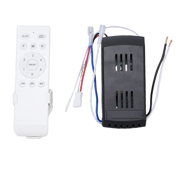 Receptor Controlador De Ventilador De Techo, Kit De Control Remoto De Ventilador De Techo ABS A Prueba De Caídas 6 Velocidades Temporizador De Larga Distancia Universal Para El