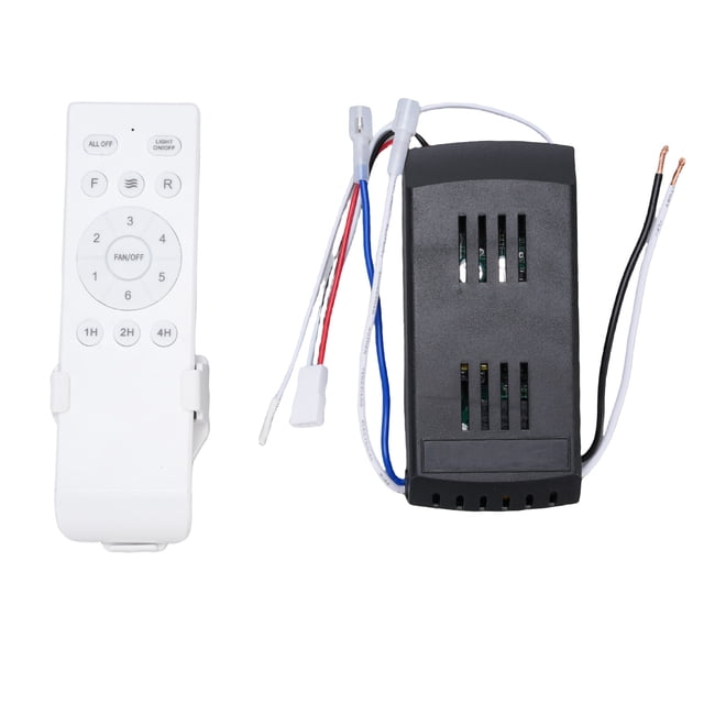 Receptor Controlador De Ventilador De Techo, Kit De Control Remoto De Ventilador De Techo ABS A Prueba De Caídas 6 Velocidades Temporizador De Larga Distancia Universal Para El