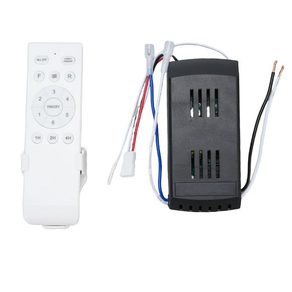 Receptor Controlador De Ventilador De Techo, Kit De Control Remoto De Ventilador De Techo ABS A Prueba De Caídas 6 Velocidades Temporizador De Larga Distancia Universal Para El