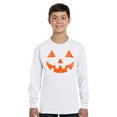 thumbnail image 2 of Awkward Styles Halloween Girls Boys Youth Sweatshirt Orange Jack O Lantern Crewneck Tee for Kids, 2 of 5