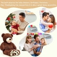 thumbnail image 4 of MorisMos Stuffed Animal Giant Teddy Bear with Footprints 39'' Plush Toy, 4 of 8