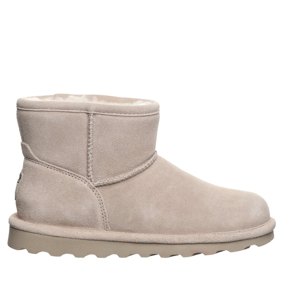 BEARPAW Alyssa Women's Slip-On Winter Boots Mushroom Size 11 | Comfortable Ankle Boot | Casual Winter Shoes for Women
