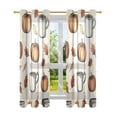 thumbnail image 7 of Yayeee Window Curtains Set of 2 for Living Room Light Filtering 63"x42", Fall Leaves, 7 of 7