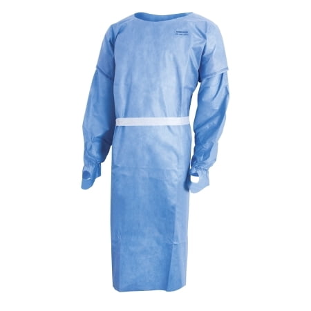 Over-the-Head Protective Procedure Gown McKesson One Size Fits Most Unisex NonSterile - Yellow - 10 Each / Bag - 16321100