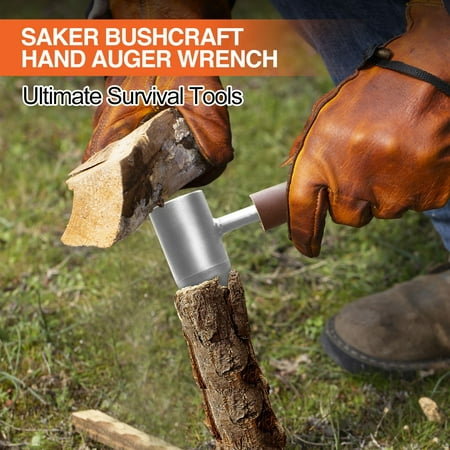 

Upgrade Hand Outdoor Drill Woodworking Hand Drill Camping Hand Drill Billet Drill Wood Drilling Hole Splitting Tool Set