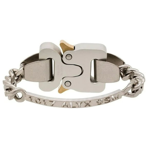 1017 ALYX 9SM Unisex Buckle Bracelet Silver