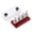 Red, variant on BIMZUC 600A Power Distribution Block Bus Bar, Red 4 x 3/8 Posts 48V DC Busbar Box, 4.72 inches / 12 cm