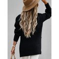 thumbnail image 2 of Beautyin Women Solid Color Loose Long Sweater Pullover L-2XL, 2 of 4