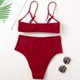 thumbnail image 6 of ZZwxWA Women High Cut Bikini Sets String Sexy Swimsuit Two Piece Underwire Bathing Suit Brazilian Cut Out Cute Swimwear, 6 of 6