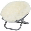 My Life As Fluffy Saucer Chair, White, for 18" Dolls